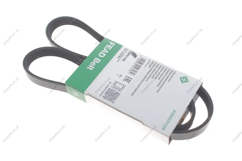 Ремінь генератора Fiat Punto/Stilo 1.2 02-09, (5PK 1155) FB 5PK1155 INA FB-5PK1155 (фото 1)
