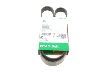 Ремінь генератора Fiat Ducato/Citroen Jumper 1.9D/TD 94-/Renault Trafic 2.5dCI 03- (6PK1153) FB 6PK1153 INA FB-6PK1153