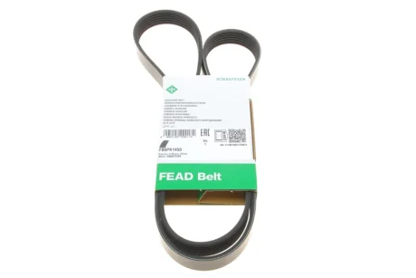 Ремень генератора Peugeot 206/Partner/Citroen Berlingo 1.1-1.6 02-/VW Fox/Polo 1.2 02-14 (6PK1453) FB 6PK1453 INA FB-6PK1453