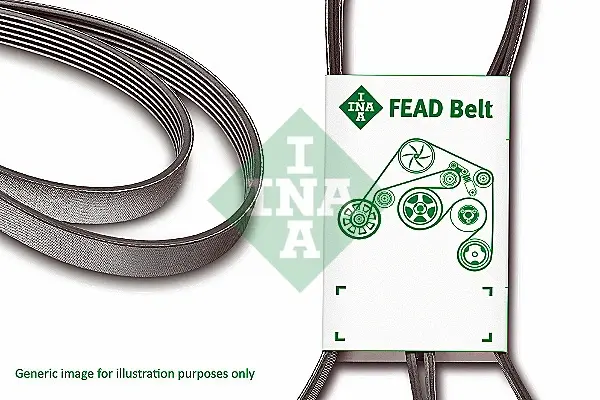 Ремінь генератора VW Crafter 2.5TDI (2 ALT) FB 6PK2520 INA FB-6PK2520 (фото 1)
