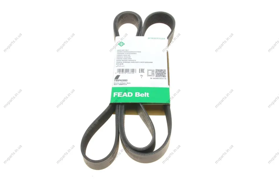 Ремінь генератора Land Rover Range Rover Sport 05-13/Discovery 2.7D 04- (8PK2093) FB 8PK2093 INA FB-8PK2093 (фото 1)