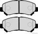 Колодки гальмівні Nissan QASHQAI (J10, JJ10) 07-; X-TRAIL (T30, T31) 01- (вир-во Jakoparts) JAKOPARTS J3601098 (фото 2)