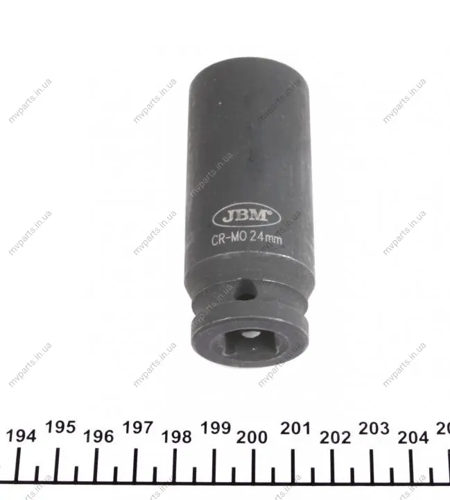 Головка торцева ударна 1/2" 24 мм Long 78 мм JBM 12071 (фото 1)
