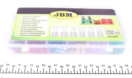 Комплект запобіжників (3A/4A/5A/7.5A/10A/20A/25A/30A) JBM 52054