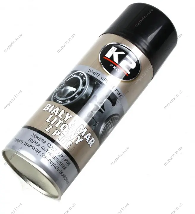 Засіб для змазки деталей White Grease PTFE (400ml) K2 W121 (фото 1)