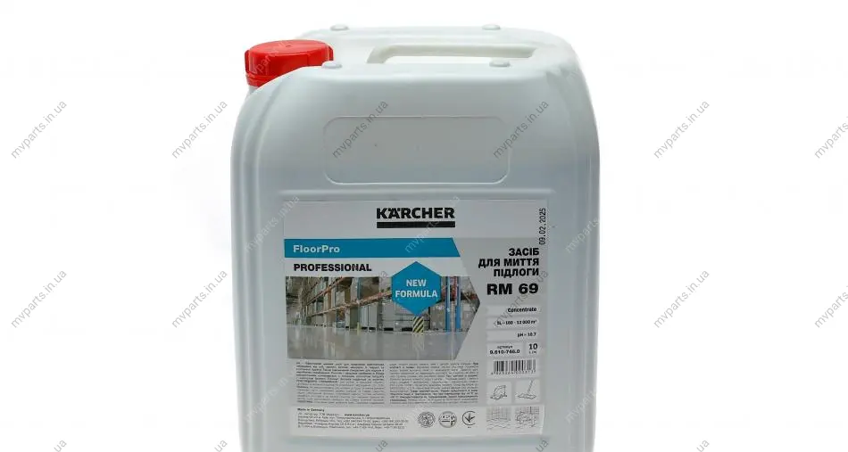 Засіб для загальної чистки підлоги RM 69 ASF (10L) KAERCHER 9.610-746.0 Kaercher 9-610-746-0 (фото 1)