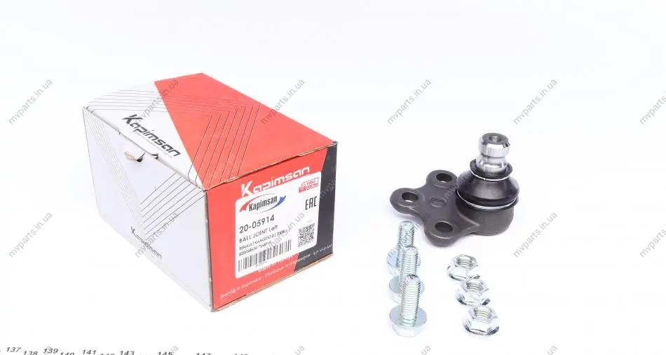 Опора кульова (передня/знизу/L) Renault Kangoo 08-/MB Citan 12- KAPIMSAN 20-05914 (фото 1)