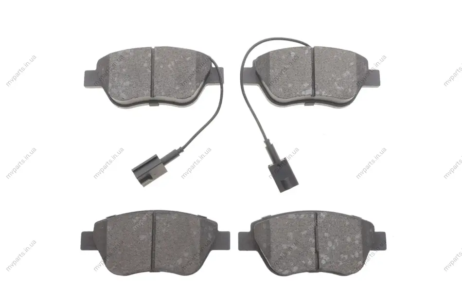 Колодки гальмівні (передні) Fiat Punto/Citroen Nemo/Peugeot Bipper 08- PARTS KAVO KBP-10043 (фото 1)