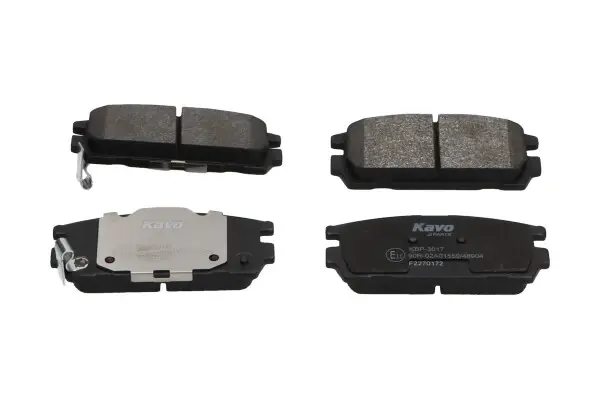 Колодки гальмівні (задні) Hyundai Terracan 01-06 PARTS KAVO KBP-3017 (фото 1)