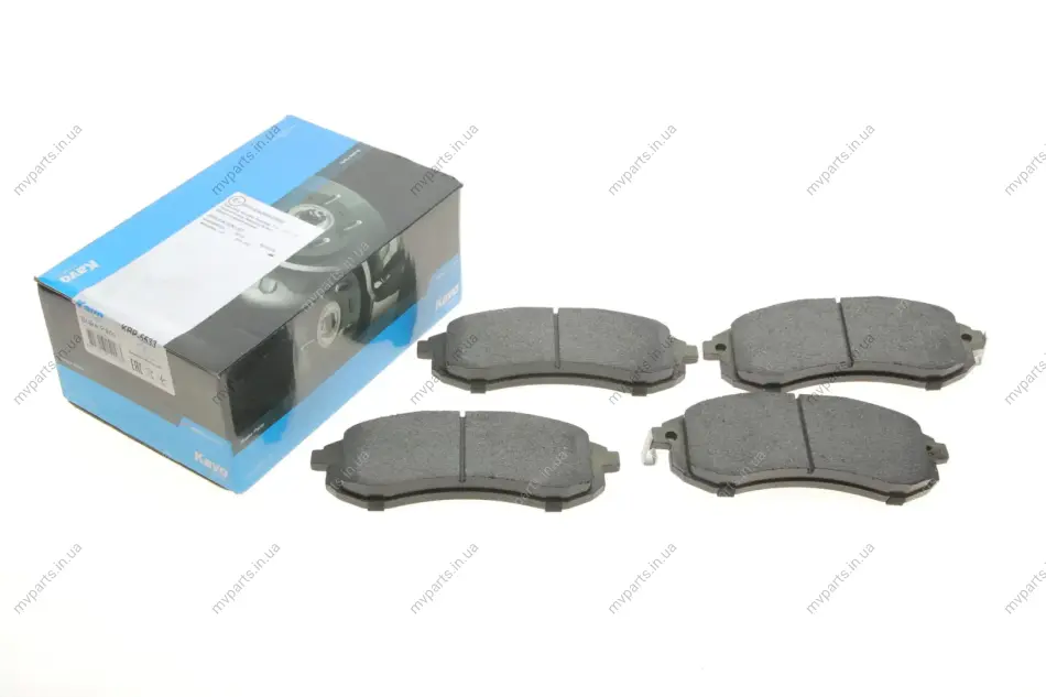 Колодки гальмівні (передні) Mitsubishi L200 2.5 TD 92-15 PARTS KAVO KBP-5533 (фото 1)