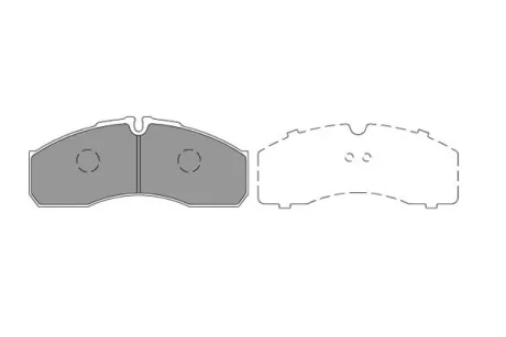 Колодки гальмівні (передні) Nissan Atleon/Cabstar E 99-06/ Iveco Daily PARTS KAVO KBP-6598