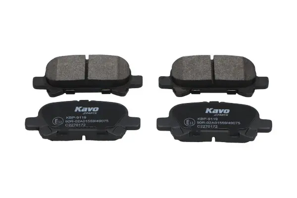 Колодки гальмівні (задні) Toyota Camry/Avalon/Solara 99-12 PARTS KAVO KBP-9119 (фото 1)