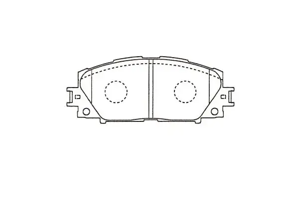Колодки гальмівні (передні) Toyota Prius 08- (Akebono) PARTS KAVO KBP-9140 (фото 1)