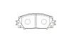 Колодки гальмівні (передні) Toyota Prius 08- (Akebono) PARTS KAVO KBP-9140 (фото 1)