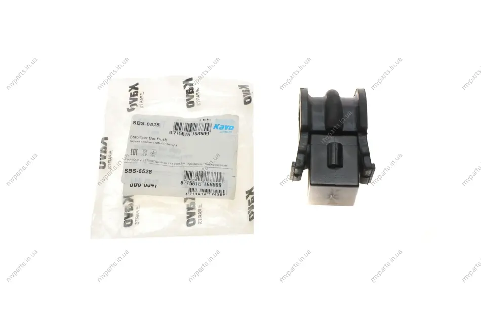 Втулка стабілізатора (переднього) Nissan Note 1.6 16V 06-13 (d=22mm) PARTS KAVO SBS-6528 (фото 1)