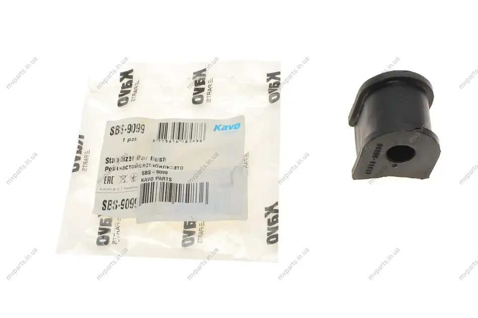Втулка стабілізатора (заднього) Toyota Carina 1.6-2.0 16V 92-98 (d=11.5mm) PARTS KAVO SBS-9099 (фото 1)