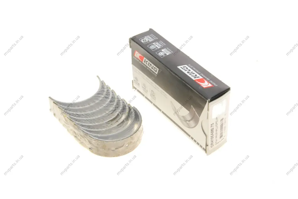 Вкладиші шатунні Opel Ascona C/Kadett D/E 1.6/1.6D/1.8 79-91 (+0.75) KING CR4106AM0.75 King CR4106AM0-75 (фото 1)
