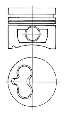 Поршень Renault Kangoo 1.9D (80.50mm/+0.5) KOLBENSCHMIDT 40070620 (фото 1)
