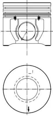Поршень Ford Transit 2.4 DI 00-06 (90.40mm/+0.50) KOLBENSCHMIDT 40171610 (фото 1)