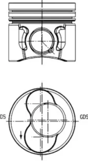 Поршень Audi A3/Skoda Fabia II/VW Caddy III/Golf V 1.9 TDI 03-10 (79.51mm/STD) (3-4 циліндр) KOLBENSCHMIDT 40422600