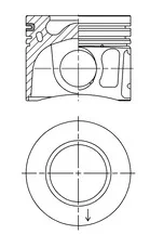 Поршень Ford Transit 07-18 2.2 TDCi (86.00mm/STD) KOLBENSCHMIDT 41252600