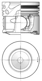 Поршень Fiat Scudo 1.6D 11-/Ford Focus 1.6 TDCi 10- (75.60mm/+0.60) KOLBENSCHMIDT 41253610 (фото 1)