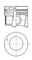 Поршень Audi A3/Skoda Octavia III/VW Golf VII 1.6TDI 13- (79.5mm/STD) KOLBENSCHMIDT 41708600