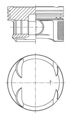 Поршень MB C-class (W204) 1.6 08-14 M271 (82.00mm/STD) KOLBENSCHMIDT 41766600