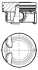 Поршень VW Caddy 1.2 TSI 15- (71.00mm/STD) KOLBENSCHMIDT 41876600 (фото 3)