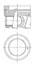 Поршень Audi A4/A5/Q2/Q3/Q5/Skoda Karoq/Kodiaq/Superb III/VW Passat B8 2.0 TDI 14- (81.26mm/+0.25) KOLBENSCHMIDT 41937610 (фото 1)