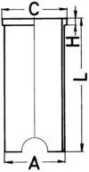 Гільза поршнева VW Caddy I/LT/T3 79-96 (d=79.5mm) KOLBENSCHMIDT 89163190 (фото 1)