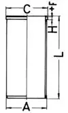Гільза поршнева VW LT 2.8TDI (d=93mm) KOLBENSCHMIDT 89734190 (фото 1)
