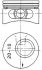Поршень з кільцями OPEL 87.00 2.0 16V 20SEH/20XE/X20SE (вир-во KS) KOLBENSCHMIDT 90245620 (фото 1)