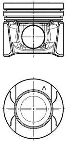 Поршень Renault Master III/Opel Movano B 2.3dCI/CDTI 10- (85.01mm/STD) KOLBENSCHMIDT 97504600 (фото 1)