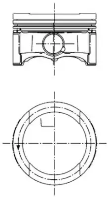 Поршень Audi A3/A4/VW Passat/Caddy 1.6 96-10 KOLBENSCHMIDT 99792600 (фото 1)