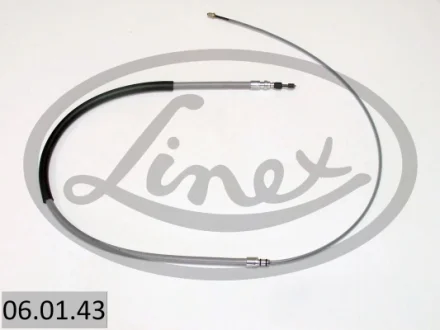 Трос ручника (задній) BMW 1 (E81/E82/E87/E88) 04-13 (1434/755mm) 06.01.43 LINEX 06-01-43