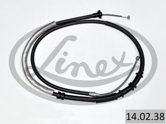 Трос ручника (задній) (L) Fiat Punto 05- (1673/1372mm) 14.02.38 LINEX 14-02-38 (фото 1)