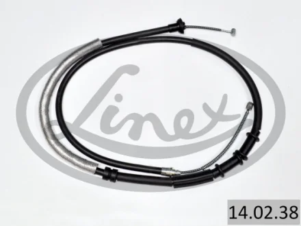 Трос ручника (задній) (L) Fiat Punto 05- (1673/1372mm) 14.02.38 LINEX 14-02-38