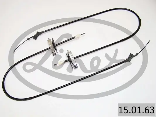 Трос ручника (задній) Ford Focus 98-04 (1480/1320) 15.01.63 LINEX 15-01-63 (фото 1)