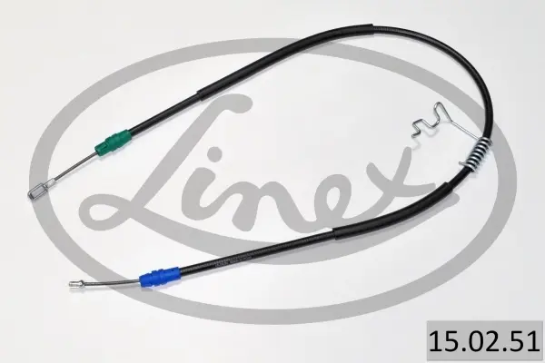 Трос ручника (задній) Ford Transit 06- (1266/1066mm) 15.02.51 LINEX 15-02-51 (фото 1)