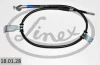 Трос ручника (задній) (L) Hyundai i10 1.0-1.2 08-17 (1252/1110mm) 18.01.28 LINEX 18-01-28 (фото 1)