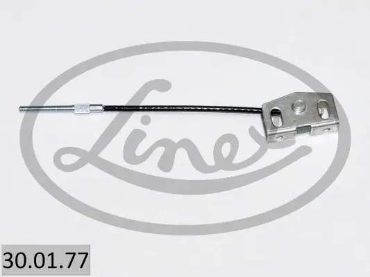 Трос ручника (передній) Nissan Juke 1.5 dCi/1.6 DIG-T 10- (220mm) 30.01.77 LINEX 30-01-77 (фото 1)