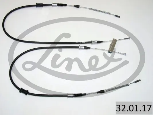 Трос ручника Opel Astra F/Kadett E 84-05 32.01.17 LINEX 32-01-17 (фото 1)