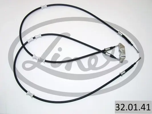 Трос ручника (задній) Opel Vectra B 1.6-2.6i V6 95- (1455/1226+1455/1226) 32.01.41 LINEX 32-01-41 (фото 1)