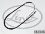 Трос ручника (задній) (L) Opel Corsa/Tigra 00-09 (1095/763mm) 32.01.56 LINEX 32-01-56 (фото 1)
