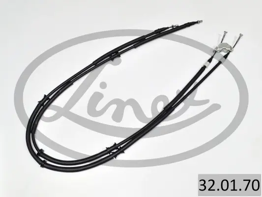 Трос ручника Opel Astra G 1.2-2.2DTI (1592/1403mm) (к-кт) 32.01.70 LINEX 32-01-70 (фото 1)
