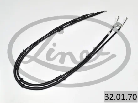 Трос ручника Opel Astra G 1.2-2.2DTI (1592/1403mm) (к-кт) 32.01.70 LINEX 32-01-70