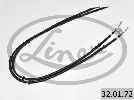 Трос ручника (задній) Opel Zafira 1.6-2.2 00-05 (1680/1495+1495mm) 32.01.72 LINEX 32-01-72
