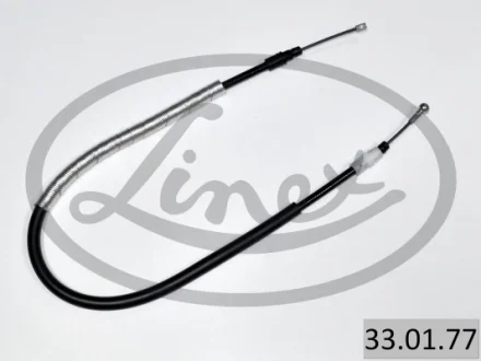 Трос ручника (задній) (R) Citroen C3/Peugeot 5008 09- (970/784mm) 33.01.77 LINEX 33-01-77