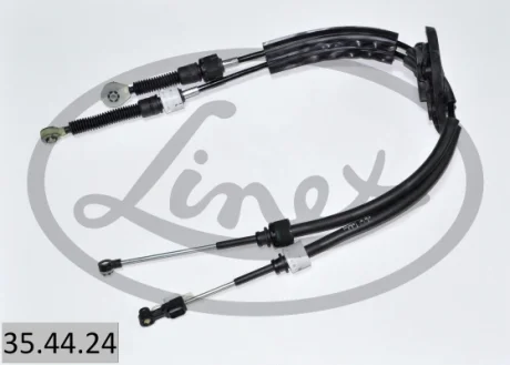 Трос куліси Renault Megane III 08- (6-МКПП) (1225+1140мм) 35.44.24 LINEX 35-44-24